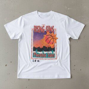Vintage Phoenix Suns Rising Suns T-Shirt – Retro NBA Basketball Graphic Tee